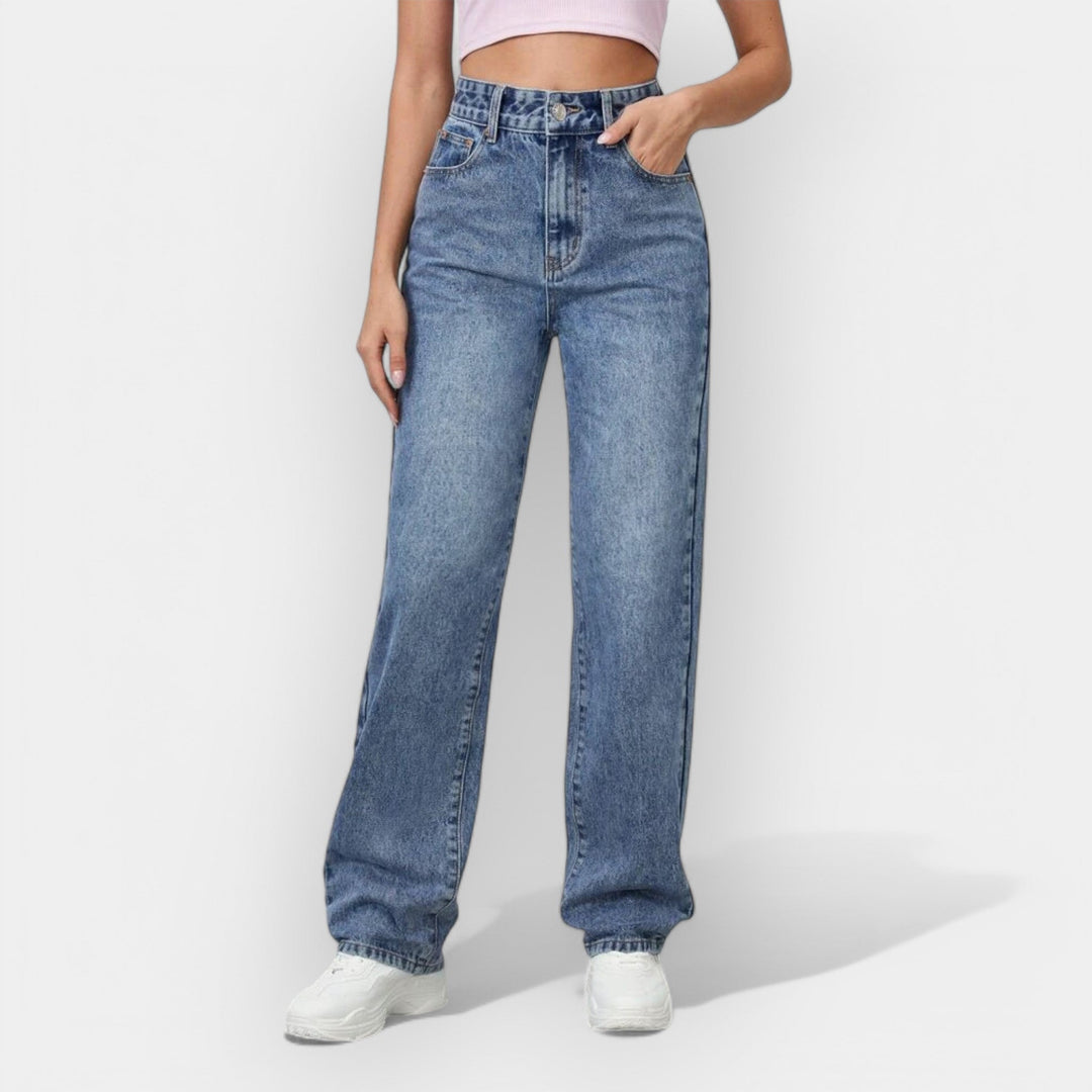 Magdalēna Sofistikerte Rett Jeans – Komfort Hele Dagen