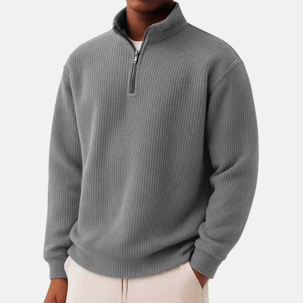 DAMIEN | Zip-Pullover mit täglichem Komfort und zeitlosem Stil