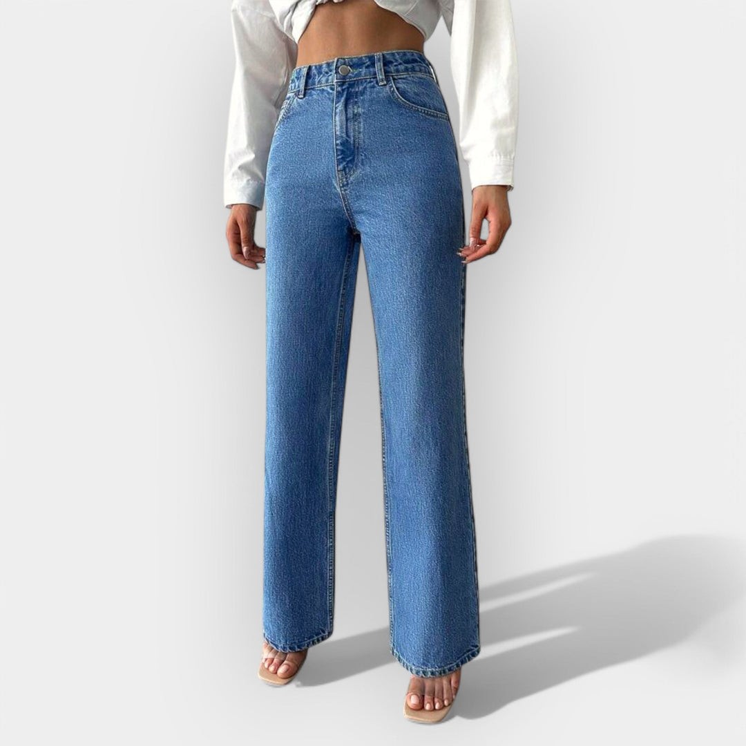 Høytaljede jeans