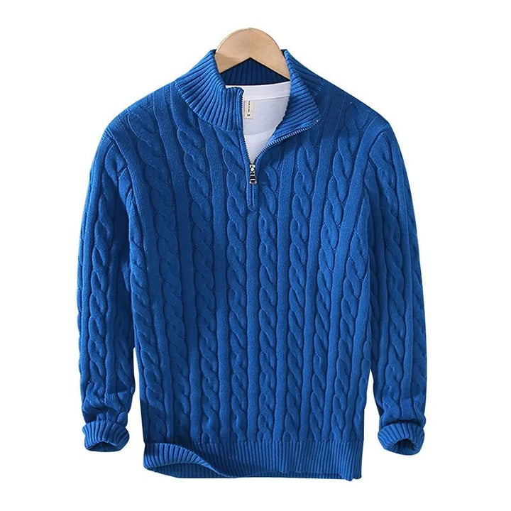Tommy | Baumwoll-Halbzip-Pullover