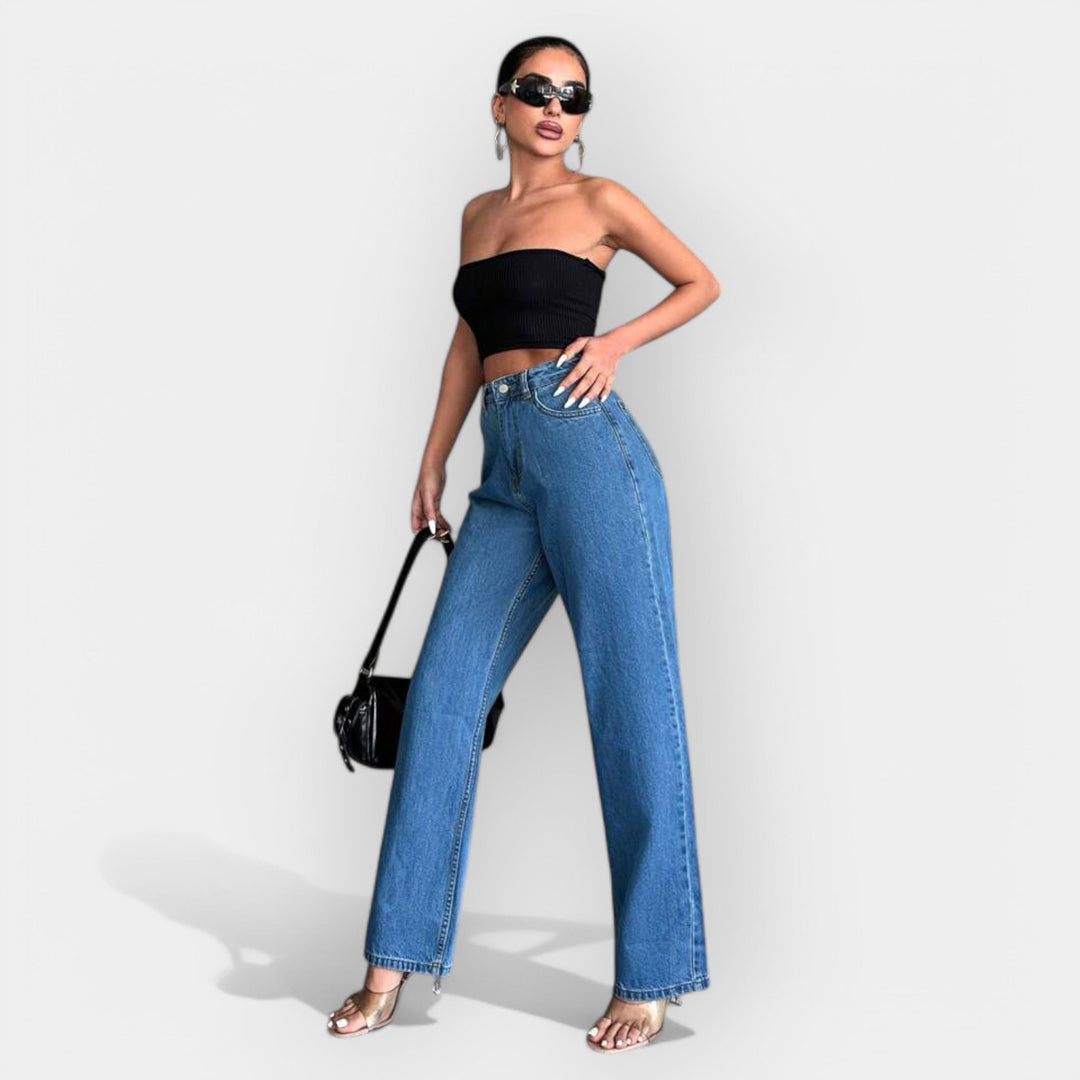 Høytaljede jeans
