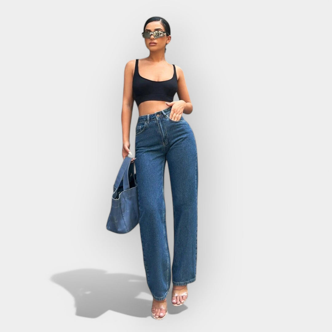 Høytaljede jeans