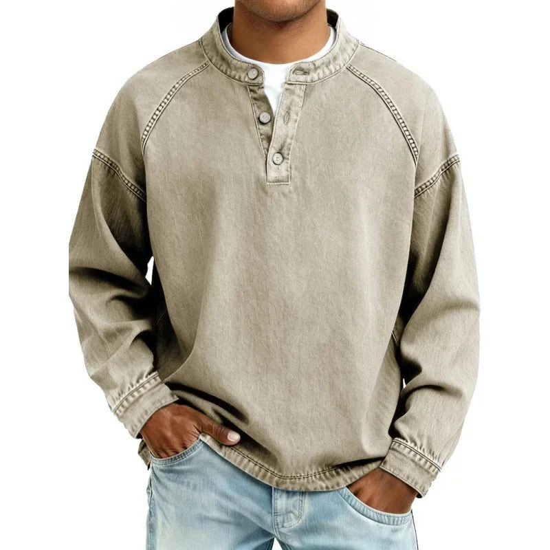 Stanley | Vintage Henley-genser