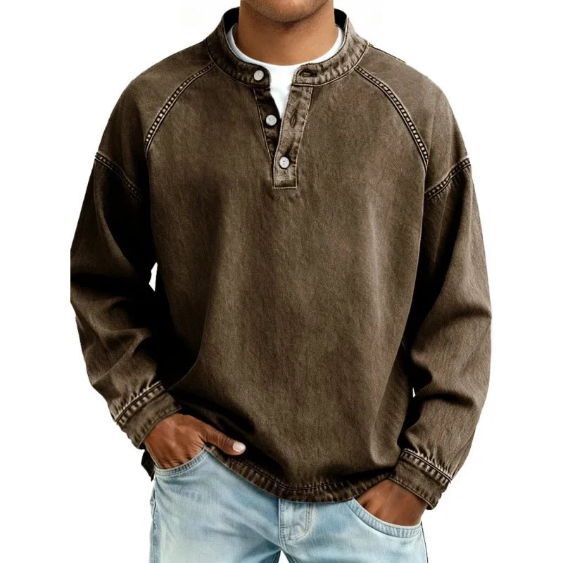 Stanley | Vintage Henley-genser
