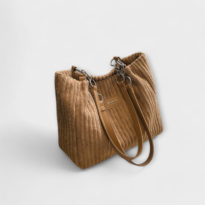 Lora - Myk corduroy skulderveske