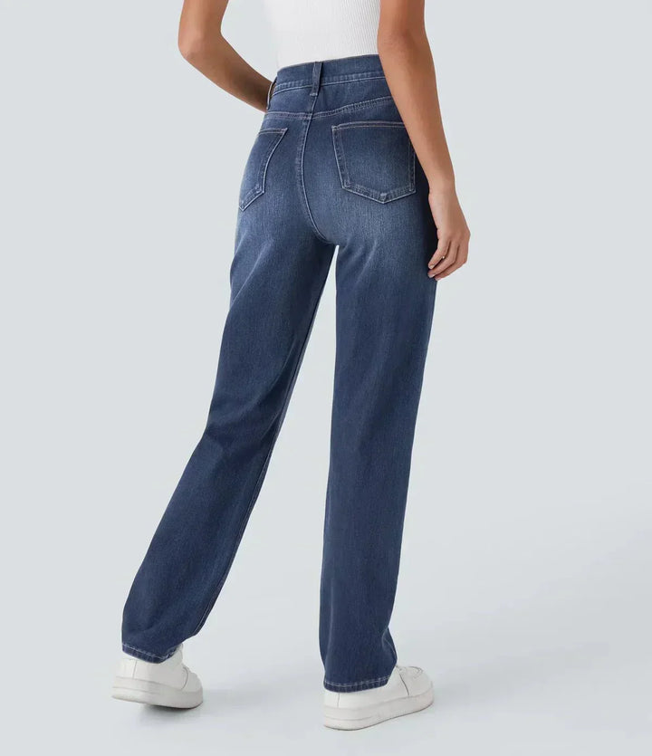 Karolína Elegant Korte Høytlivs Komfortable Elastiske Jeans