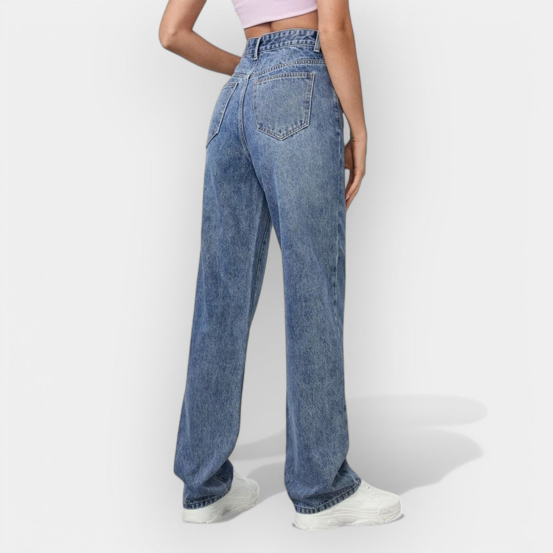 Magdalēna Sofistikerte Rett Jeans – Komfort Hele Dagen