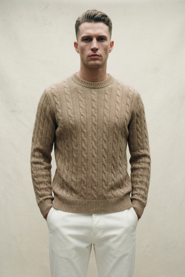 CABLE KNIT SWEATER